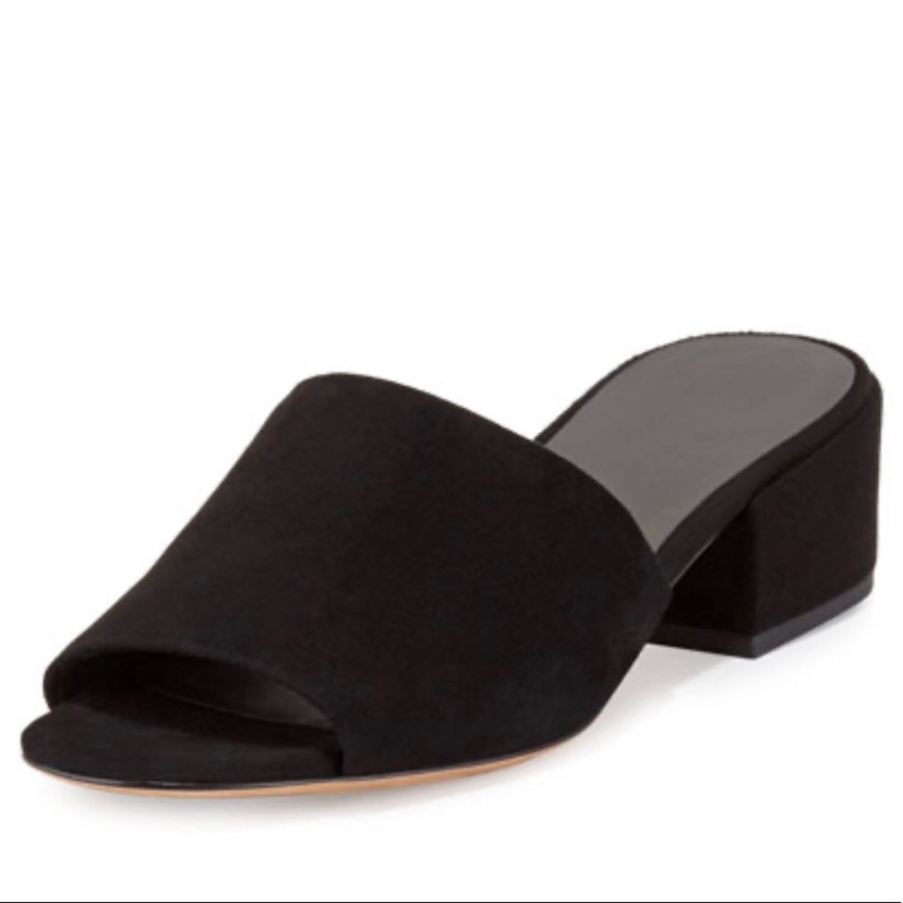 Vince Rachelle Suede Block Heel Sandals